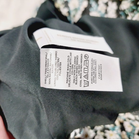 LOFT Multicolor Floral Puff Sleeve Flare Boat Neck Midi Dress 468 - Picture 7 of 8